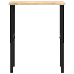 Pracovní stůl 80 x 60 x (71,5–98) cm masivní dubové dřevo - obrázek 4