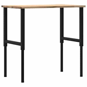 Pracovní stůl 100 x 60 x (71,5–98) cm masivní dubové dřevo - obrázek 7