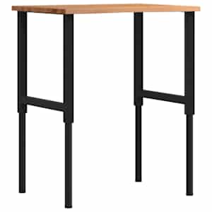 vidaXL t&ouml;&ouml;laud, helepruun, 80x60x(71,5-98) cm, tammepuit