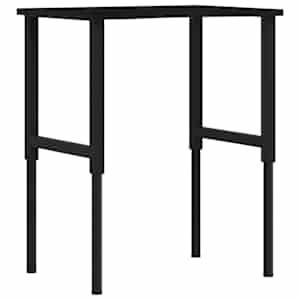 vidaXL t&ouml;&ouml;laud, tumepruun, 80x60x(71,5-98) cm, tammepuit