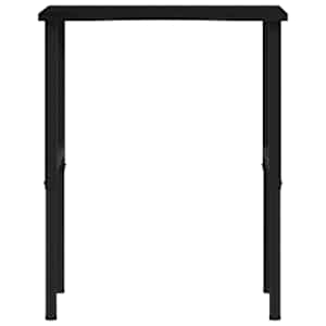 Pracovní stůl tmavě hnědý 80 x 60 x (71,5–98) cm masivní dub - obrázek 4