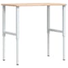 vidaXL t&ouml;&ouml;laud, 100 x 60 x (71,5-98) cm, tammepuit, ristk&uuml;likukujuline