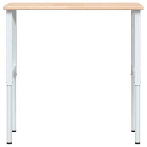 Pracovní stůl 100 x 60 x (71,5–98) cm masivní dub obdélníkový - obrázek 4