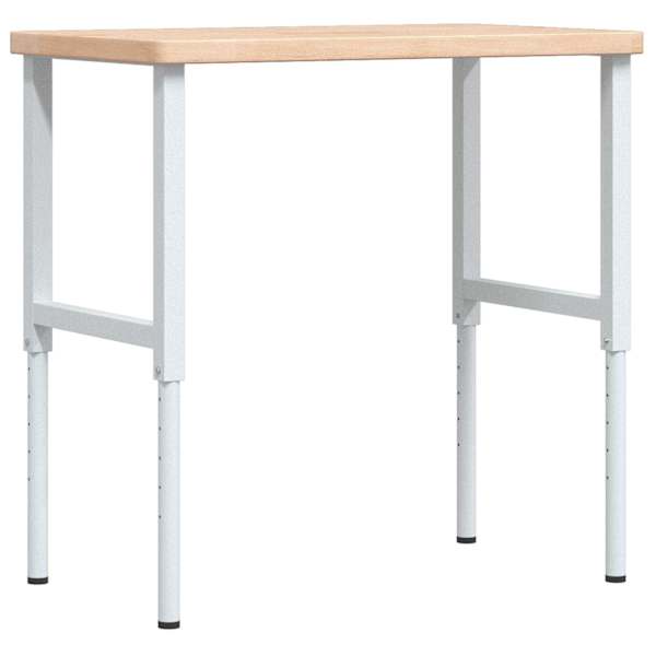 vidaXL t&ouml;&ouml;laud, 100 x 60 x (73-99,5) cm, tammepuit, ristk&uuml;likukujuline