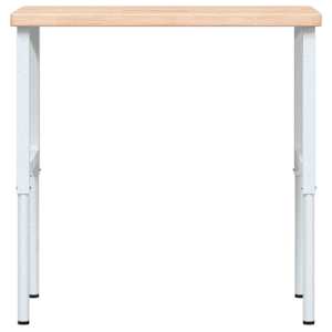 Pracovní stůl 100 x 60 x (73–99,5) cm masivní dub obdélníkový - obrázek 4