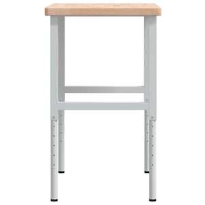 Pracovní stůl 100 x 60 x (73–99,5) cm masivní dub obdélníkový - obrázek 6