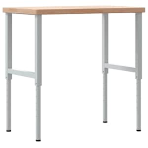 Pracovní stůl 100 x 60 x (73–99,5) cm masivní dub obdélníkový - obrázek 7