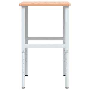 Pracovní stůl 100 x 60 x (71,5–98) cm masivní buk obdélníkový - obrázek 6