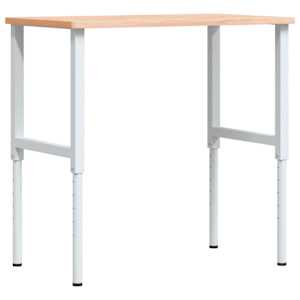Pracovní stůl 100 x 60 x (71,5–98) cm masivní buk obdélníkový - obrázek 7