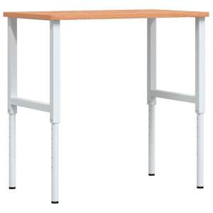 vidaXL t&ouml;&ouml;laud, 100 x 60 x (71,5-98) cm, p&ouml;&ouml;k, ristk&uuml;likukujuline