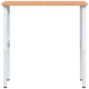 Pracovní stůl 100 x 60 x (71,5–98) cm masivní buk obdélníkový - obrázek 4