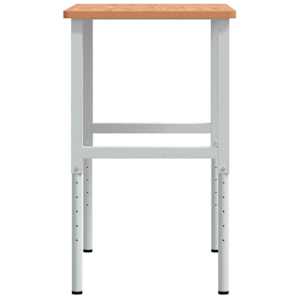 Pracovní stůl 100 x 60 x (71,5–98) cm masivní buk obdélníkový - obrázek 6