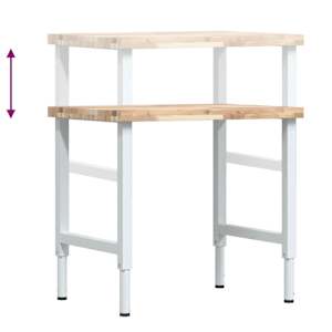 Pracovní stůl 80 x 60 x (73–99,5) cm masivní akácie obdélníkový - obrázek 9