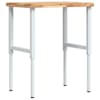 vidaXL t&ouml;&ouml;laud, 80 x 60 x (73-99,5) cm, akaatsiapuit, ristk&uuml;lik