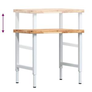 Pracovní stůl 80 x 60 x (73–99,5) cm masivní akácie obdélníkový - obrázek 9
