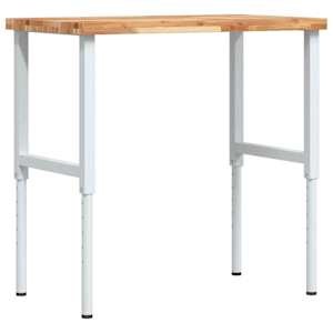 Pracovní stůl 100x60x(73–99,5) cm masivní akácie obdélníkový - obrázek 2