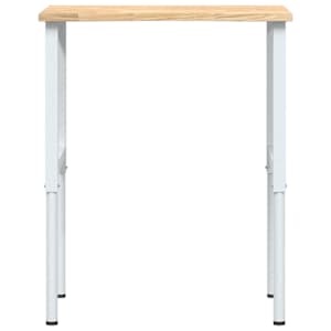 Pracovní stůl 80 x 60 x (71,5–98) cm masivní dubové dřevo - obrázek 4