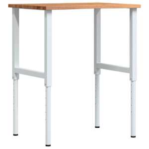vidaXL t&ouml;&ouml;laud, helepruun, 80x60x(71,5-98) cm, tammepuit