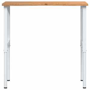 Pracovní stůl světle hnědý 100 x 60 x (71,5–98) cm masivní dub - obrázek 4