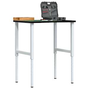 vidaXL t&ouml;&ouml;laud, tumepruun, 80x60x(71,5-98) cm, tammepuit