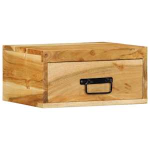 vidaXL Wall-mounted Bedside Cabinet Solid Wood Acacia