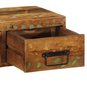 Nástěnná TV skříňka 60 x 30 x 19 cm masivní recyklované dřevo - obrázek 9