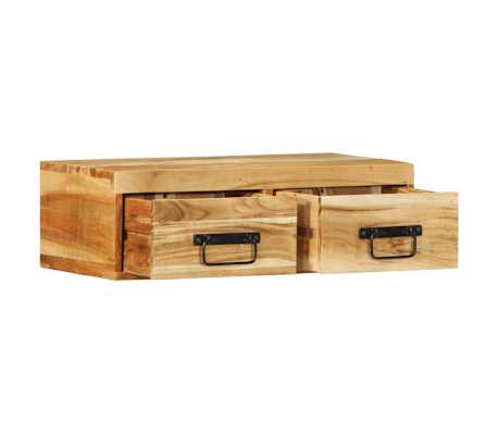 vidaXL Sienas televizora skapis 60x30x19 cm Akācijas masīvkoka