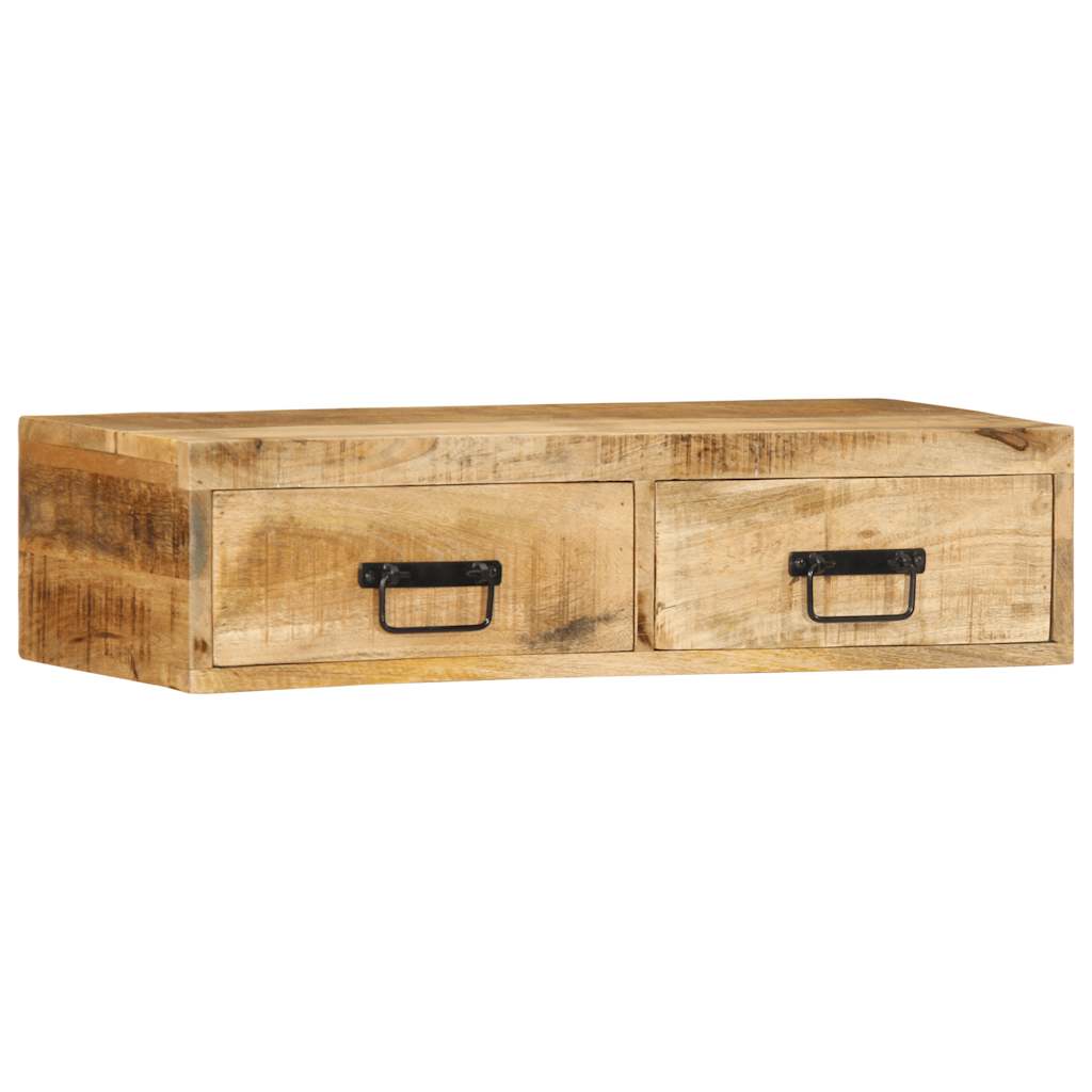 TV-Wandschrank 80x30x19 cm Raues Mangoholz