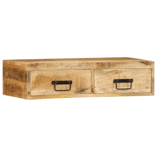vidaXL seinale kinnitatav telerikapp, 80x30x19cm, t&ouml;&ouml;tlemata mangopuit