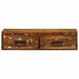 Nástěnná TV skříňka 80 x 30 x 19 cm masivní recyklované dřevo - obrázek 5
