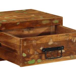 Nástěnná TV skříňka 80 x 30 x 19 cm masivní recyklované dřevo - obrázek 9
