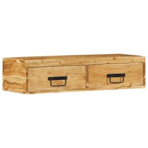 Nástěnná TV skříňka 80 x 30 x 19 cm masivní akáciové dřevo - obrázek 3