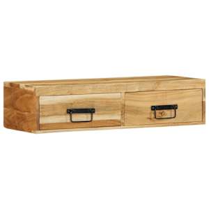 Nástěnná TV skříňka 80 x 30 x 19 cm masivní akáciové dřevo - obrázek 4