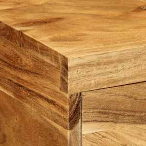 Nástěnná TV skříňka 80 x 30 x 19 cm masivní akáciové dřevo - obrázek 8