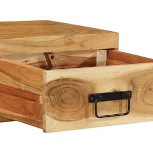 Nástěnná TV skříňka 80 x 30 x 19 cm masivní akáciové dřevo - obrázek 9