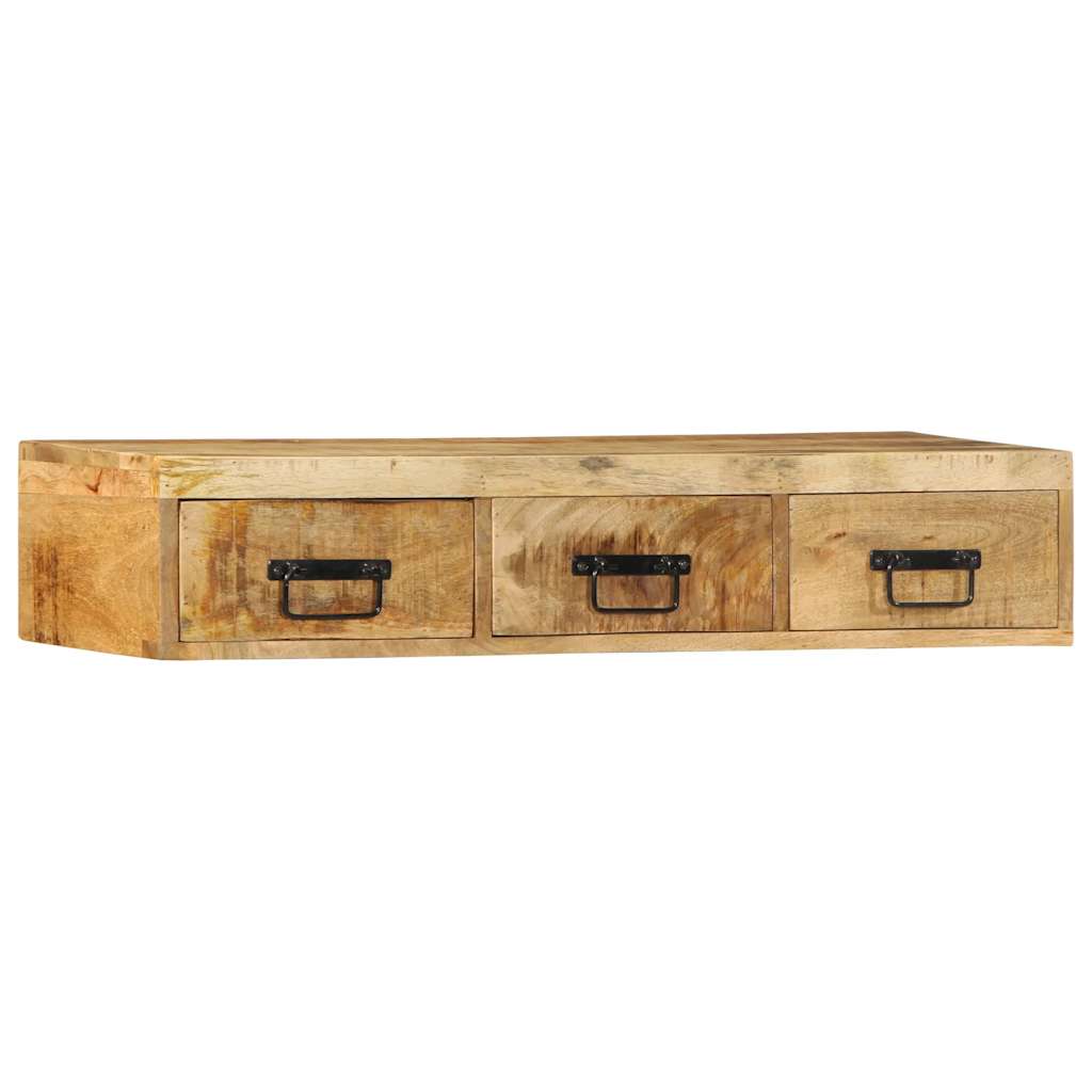 vidaXL TV-Wandschrank 100x30x19 cm Raues Mangoholz