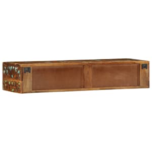 Nástěnná TV skříňka 100 x 30 x 19 cm masivní recyklované dřevo - obrázek 7