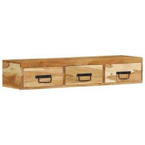 Nástěnná TV skříňka 100 x 30 x 19 cm masivní akáciové dřevo - obrázek 3