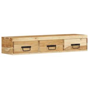 Nástěnná TV skříňka 100 x 30 x 19 cm masivní akáciové dřevo - obrázek 4