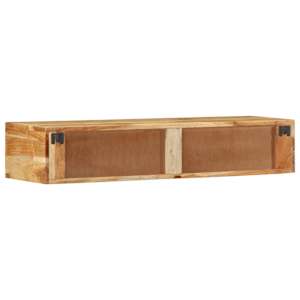 Nástěnná TV skříňka 100 x 30 x 19 cm masivní akáciové dřevo - obrázek 7