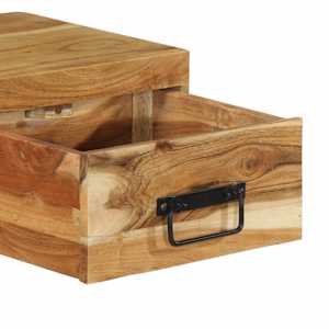 Nástěnná TV skříňka 100 x 30 x 19 cm masivní akáciové dřevo - obrázek 9