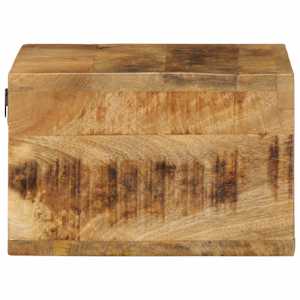 Nástěnná TV skříňka 40 x 30 x 19 cm masivní hrubý mangovník - obrázek 5