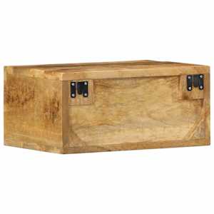 Nástěnná TV skříňka 40 x 30 x 19 cm masivní hrubý mangovník - obrázek 6