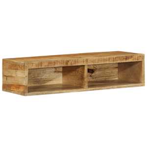 Nástěnná TV skříňka 80 x 30 x 19 cm masivní hrubý mangovník - obrázek 3