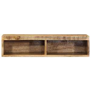 Nástěnná TV skříňka 80 x 30 x 19 cm masivní hrubý mangovník - obrázek 4