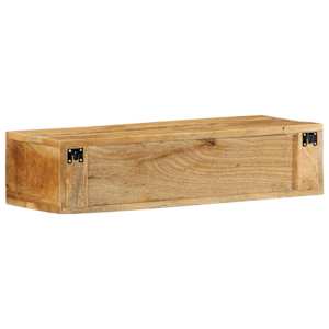 Nástěnná TV skříňka 80 x 30 x 19 cm masivní hrubý mangovník - obrázek 6