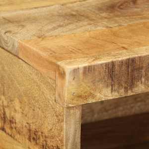 Nástěnná TV skříňka 80 x 30 x 19 cm masivní hrubý mangovník - obrázek 7