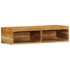 Nástěnná TV skříňka 80 x 30 x 19 cm masivní akáciové dřevo - obrázek 1