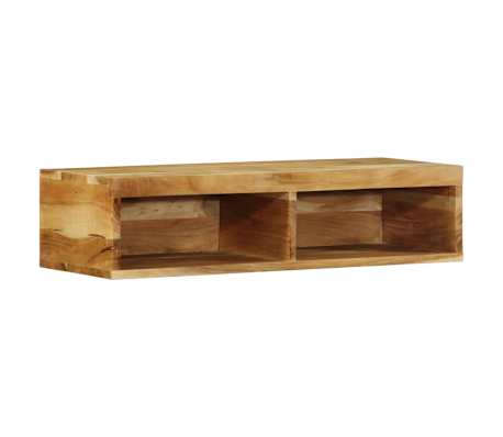 VidaXL Meuble TV mural 80x30x19 cm bois massif d'acacia