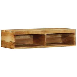 Nástěnná TV skříňka 80 x 30 x 19 cm masivní akáciové dřevo - obrázek 2